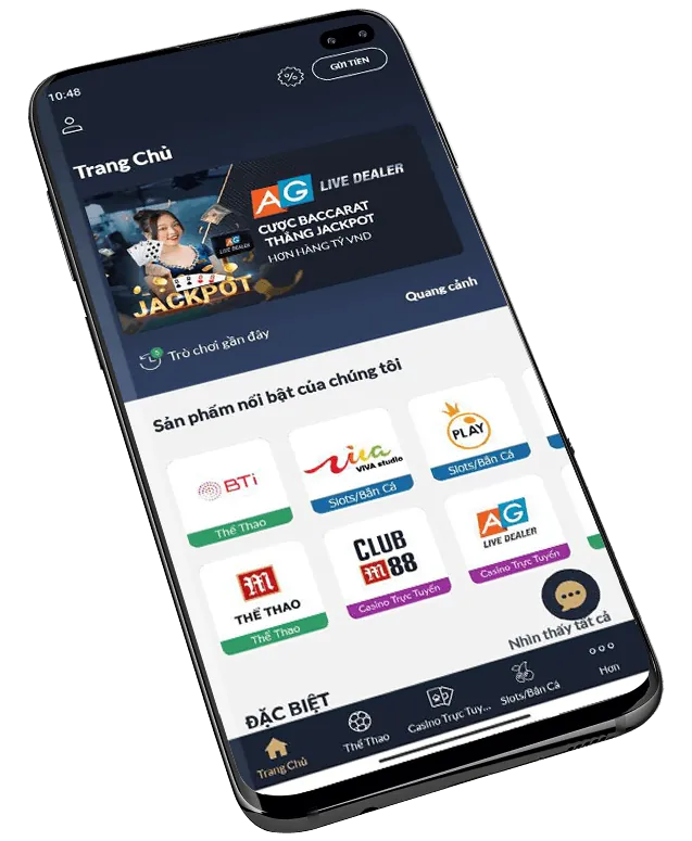 Giao diện thân thiện của ứng dụng vn68 casino